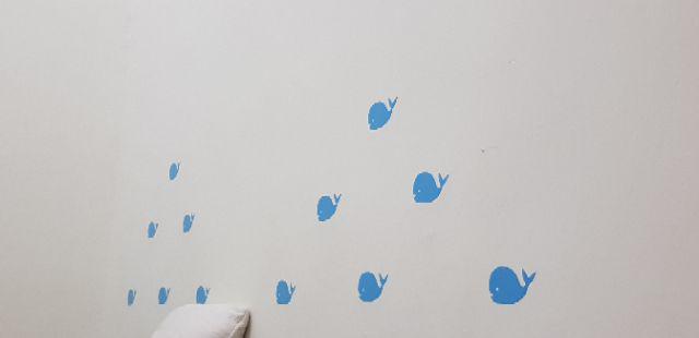 Paus Wallsticker Walldecal Stiker Dinding Hiasan Dinding Pajangan Dinding  Dekorasi Rumah