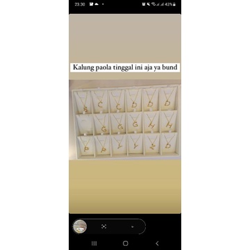 kalung Pd paola huruf Z