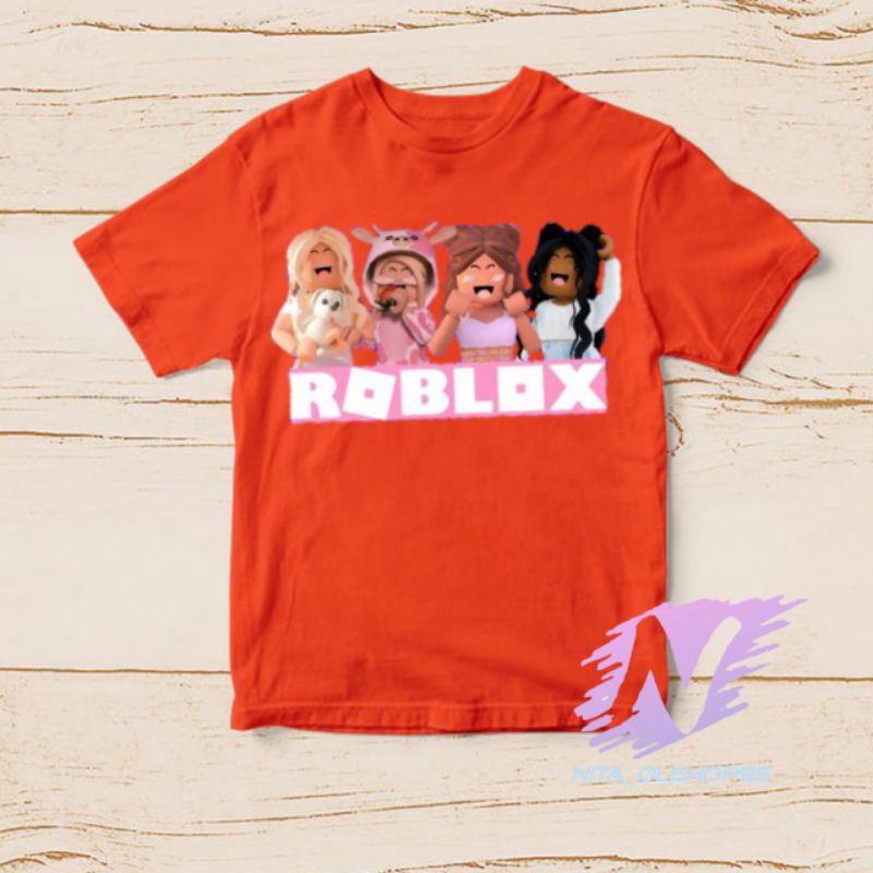 kaos roblox girl baju kaos anak roblok