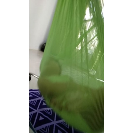 Kain ayunan bayi ZIPPER Jumbo bukan super jumbo (Tutup kepala Permanen &amp; Bagian kaki ada resleting bisa buka tutup ( bis merah )