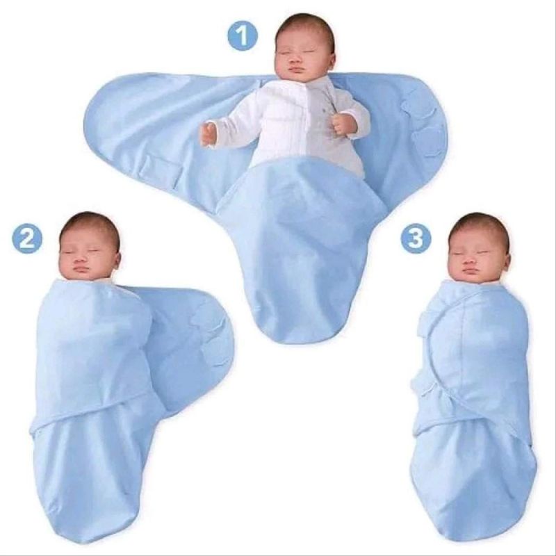 Baby Grow Official Swaddle Me Bedong Bayi Instan dengan Perekat Selimut Bayi