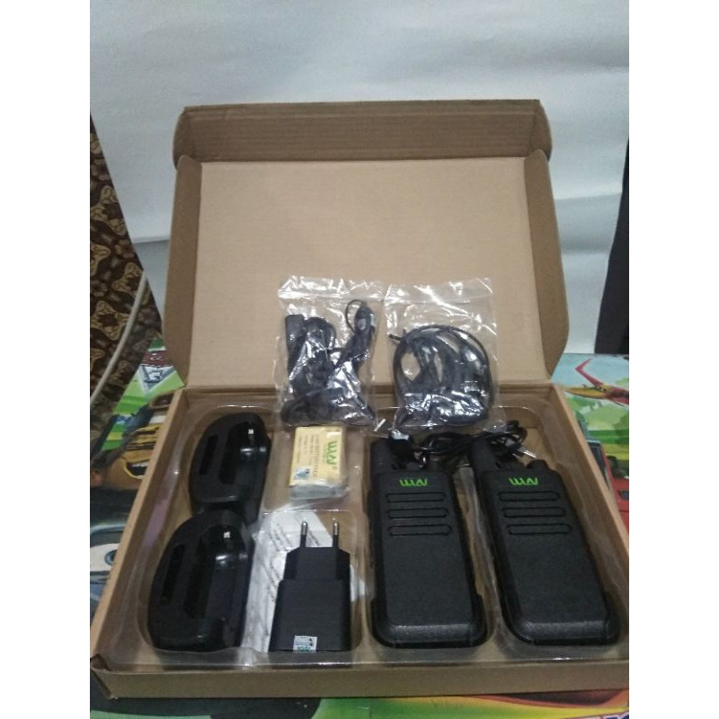 Walkie Talkie HT WLN KDC1 Two-Way Radio KD-C1 ( isi 2 pcs+ hanfre)