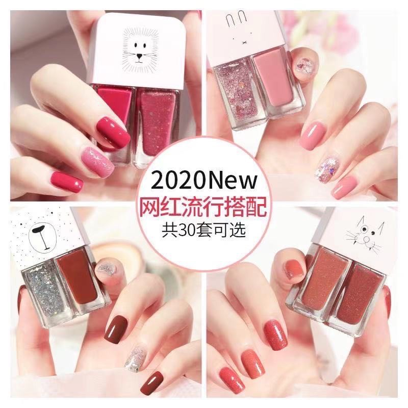 (30WARNA) FAIRY'S GIFT KOREAN NAIL POLISH kutek 2in1 HALAL KOREA kutek nail polish