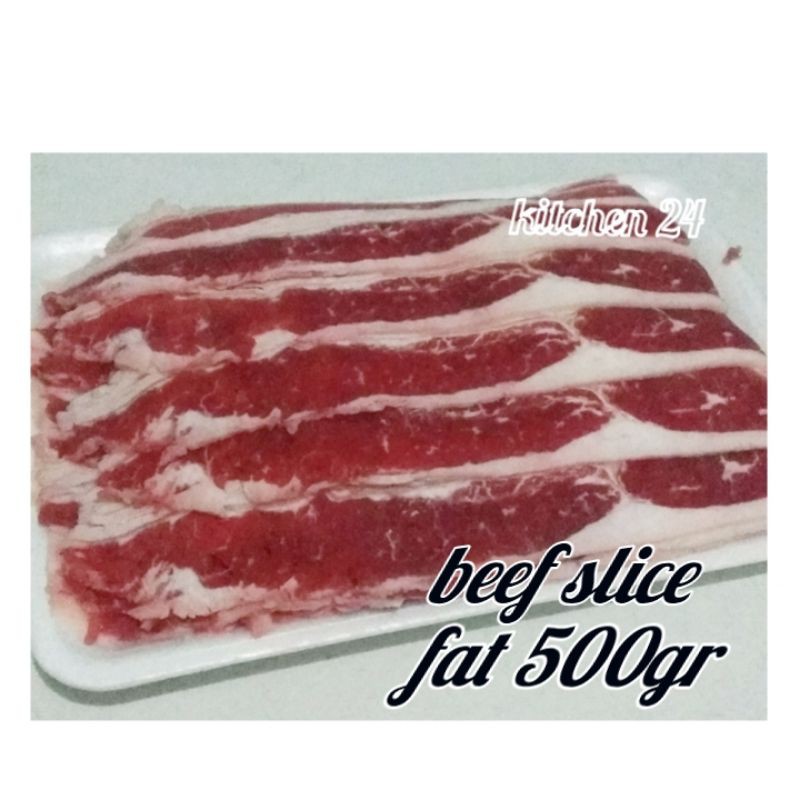 

beef slice fat 500gr