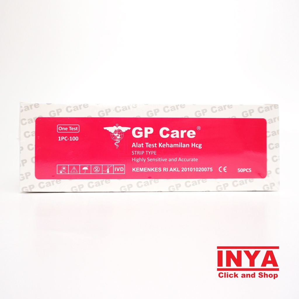 TESTPACK GP CARE ALAT TEST KEHAMILAN Hcg STRIP TYPE BOX isi 50 pcs - Pregnancy Test