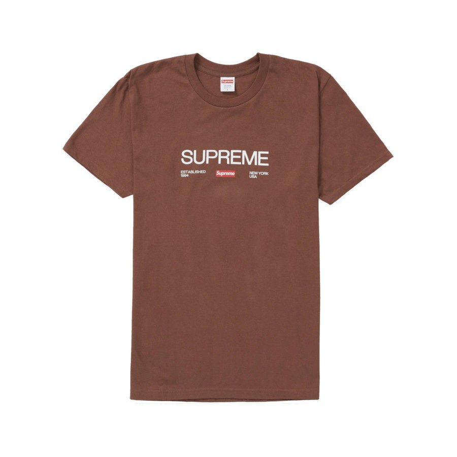 Spreme FW21 Est. 1994 Tee - Brown 100% Authentic