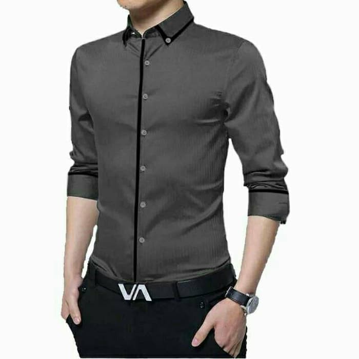 Atasan pria - kemeja kerja - kemeja pria Lengan Panjang Toretto