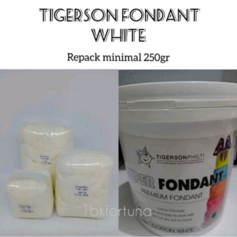 

Tigerson Fondant white 1pail/5kg