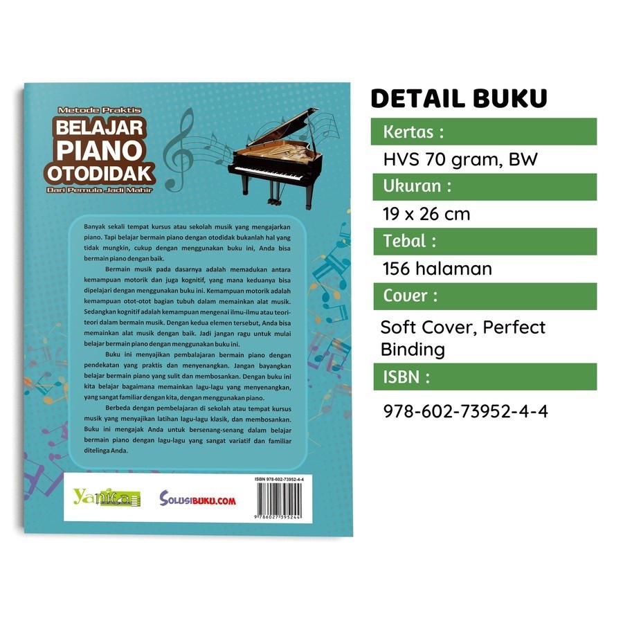 Buku Metode Praktis Belajar Piano Otodidak - Kiki Laisa