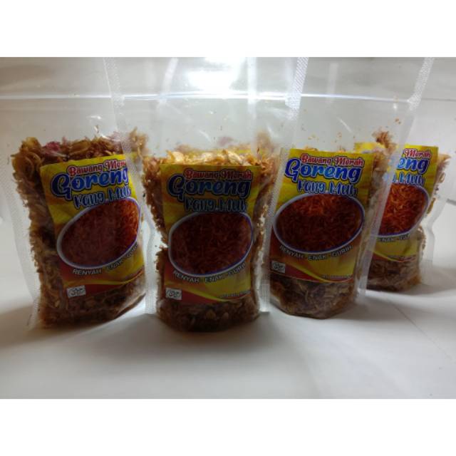 

Bawang Goreng kang Muh,renyah enak gurih,terbuat dari bawang merah pilihan,100% bawang merah murni,