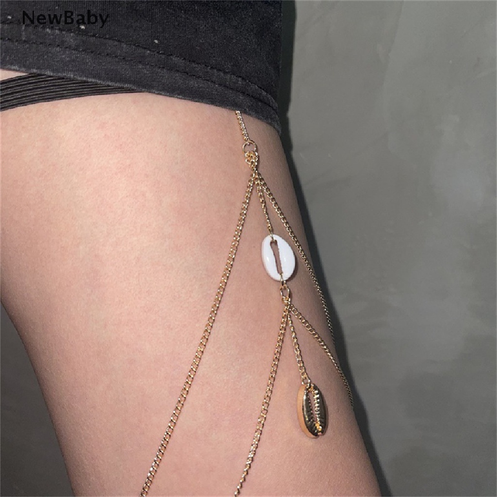 Newbaby Kalung Rantai Paha Sexy Aksen Berlian Imitasi Untuk Wanita