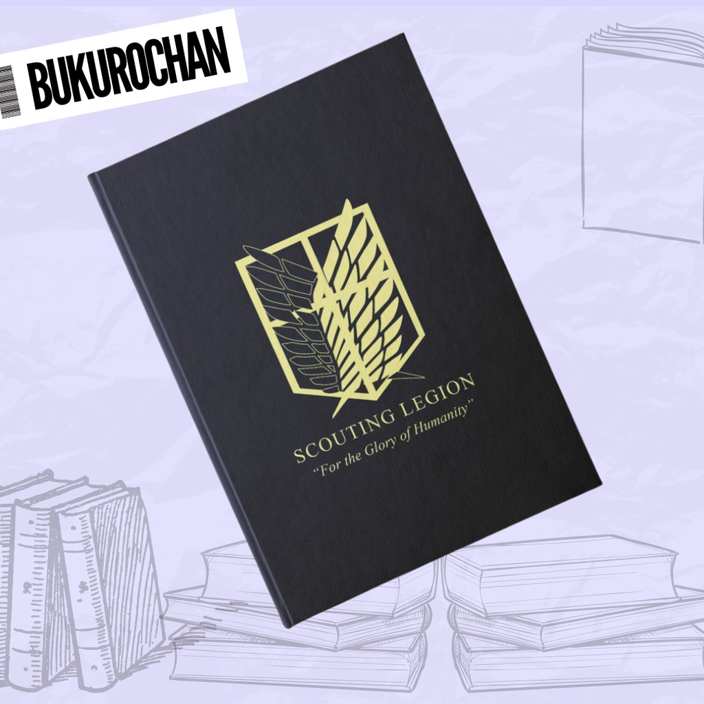 

Notebook Anime Shingeki No Kyoujin Scouting Legion Buku Tulis Hard Cover