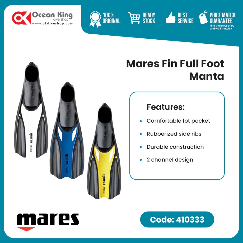 Fin Mares FF Manta - Diving/Snorkeling Fins