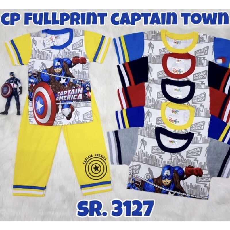 Setelan Anak Laki Laki Kaos Pendek Celana Panjang 7 8 9 10 Tahun | Set Baju Tidur Design toon anak C