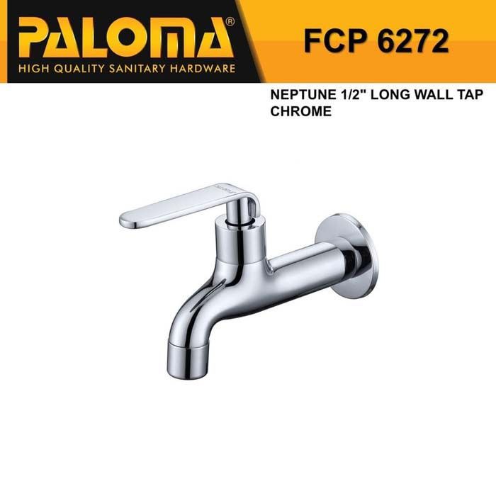 Kran Air Tembok Panjang Paloma QHFCP 6272 Faucet Kran Tembok Keran Air Kuningan Murah Berkualitas