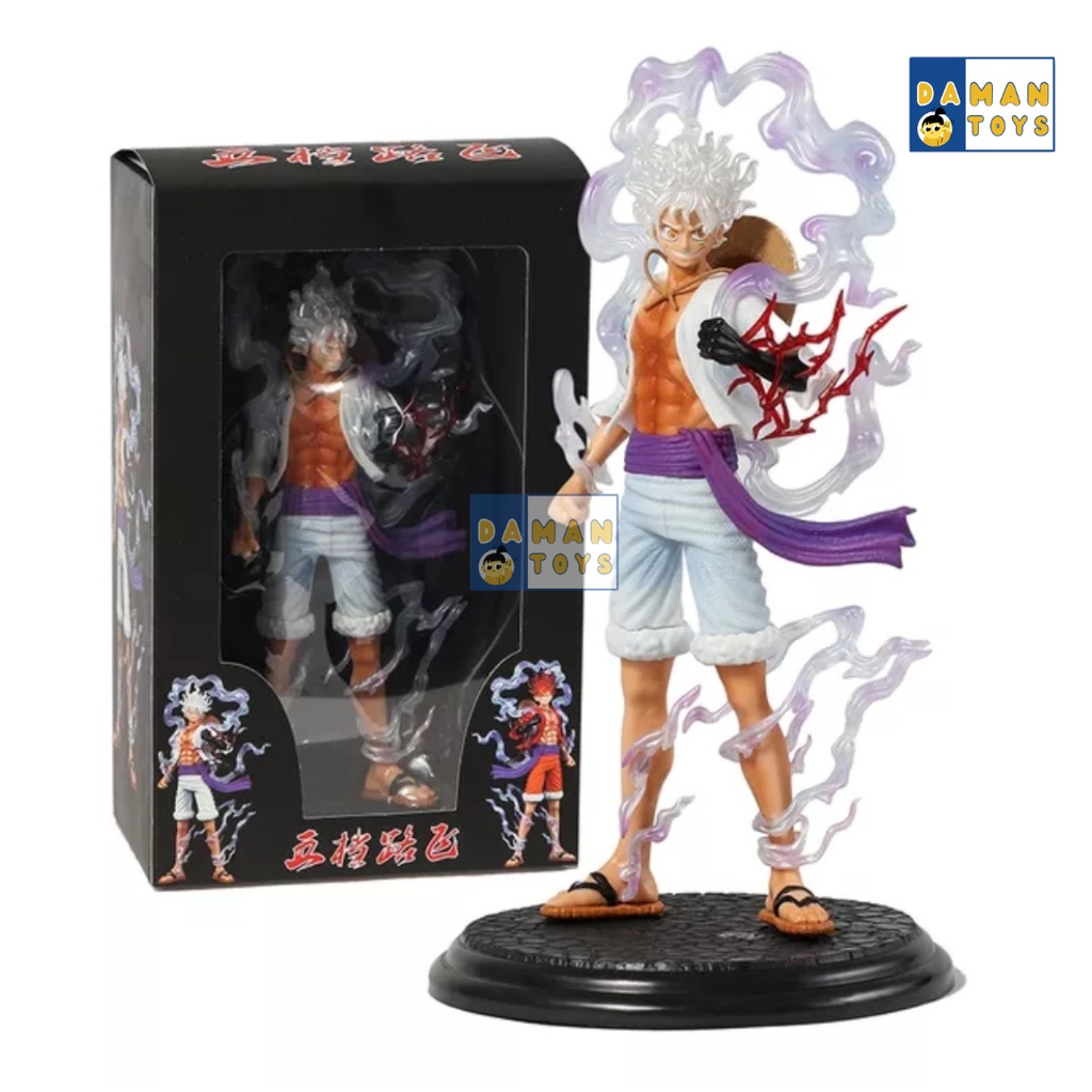 Figure Nika Luffy Gear 5 Anime One Piece Joy Boy Nika Sun God Mainan Pajangan