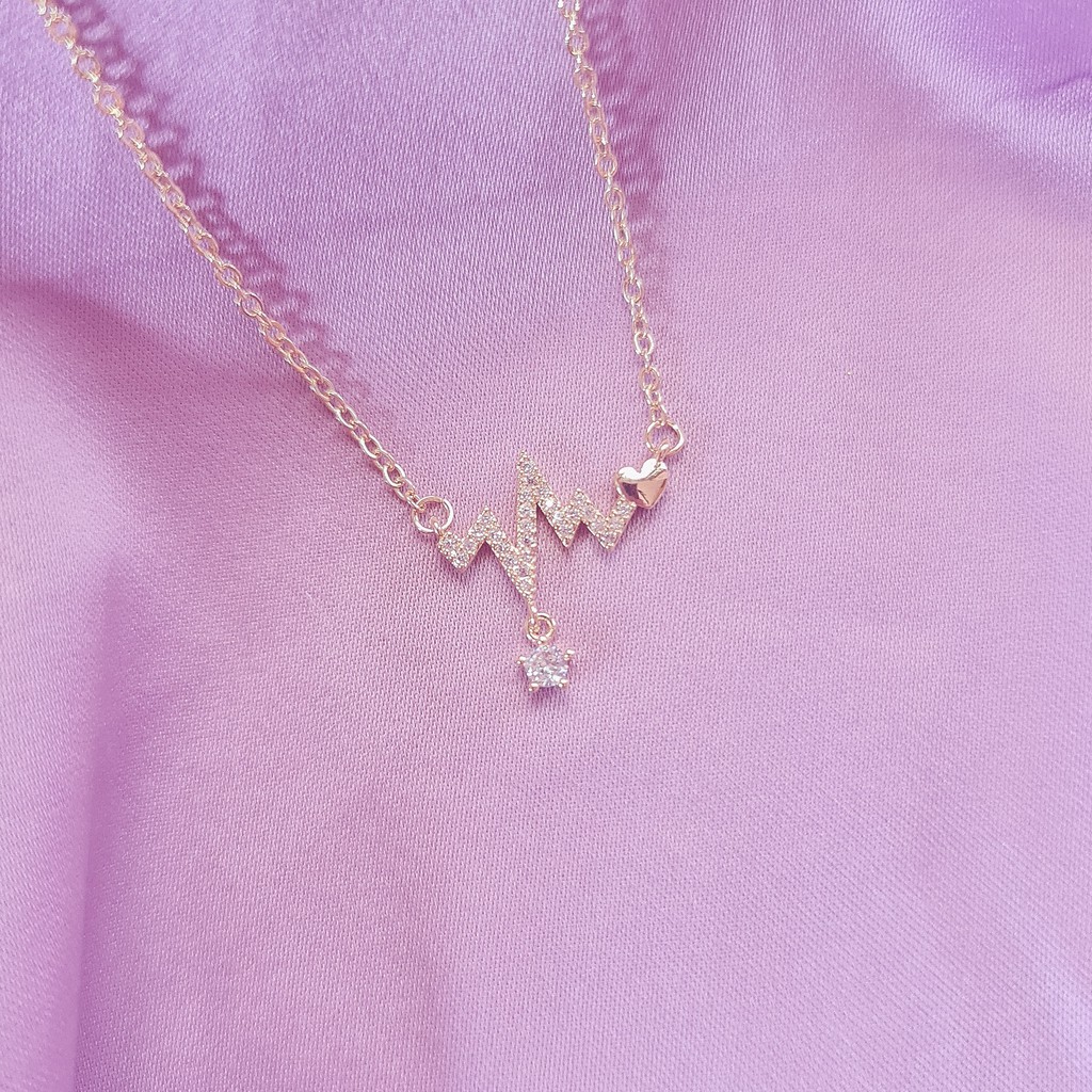 Heartbeat Gold Necklace