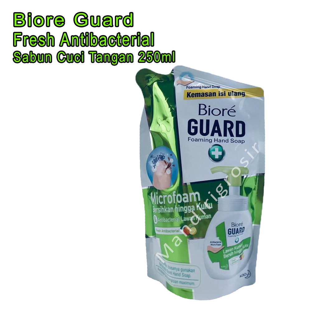 Sabun Cuci Tangan *Biore Guard * Fresh Antibacterial * 250ml