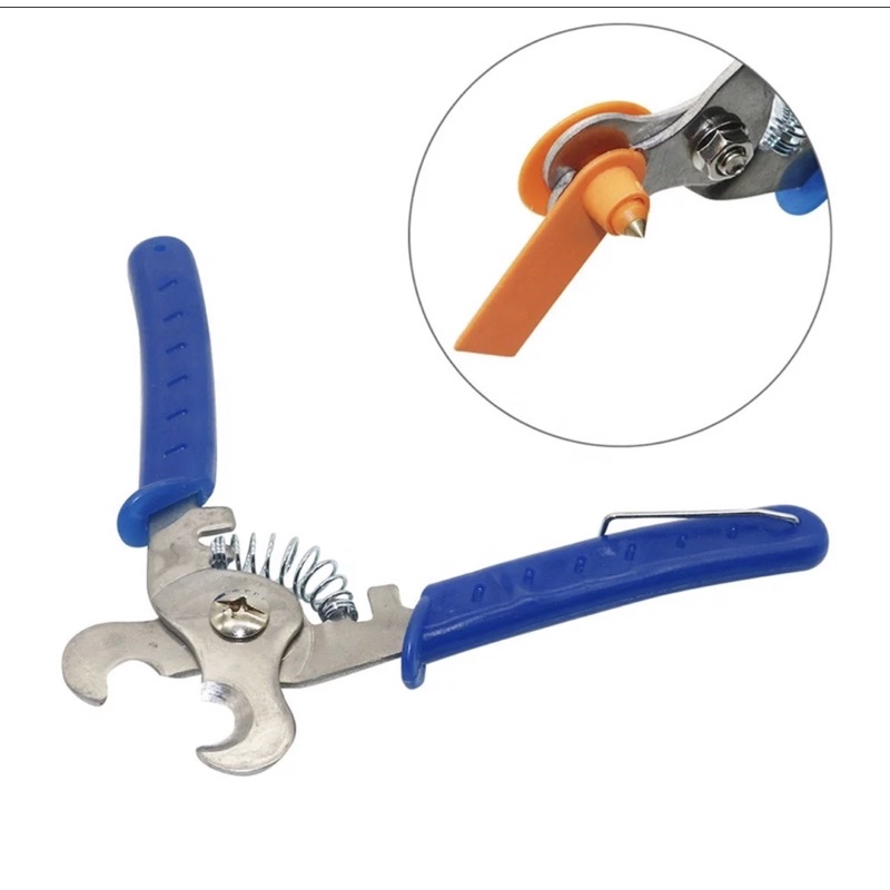 Gunting Ear Tag Ekor Babi Kambing Sapi Domba Ternak Tags Cutting Pliers Plastic Remover Cattle Sheep