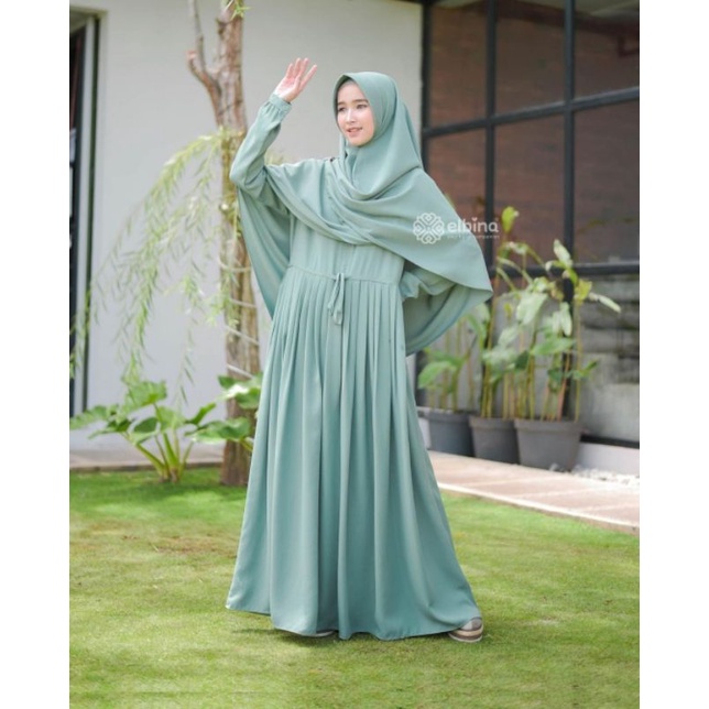 DRESS AWAN ELBINA HIJAB ORIGINAL