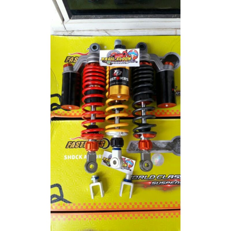 shock shockbreaker fast bikes 32 320mm copy Ktc extreme cb gl mp tiger rx king kuning merah titanium