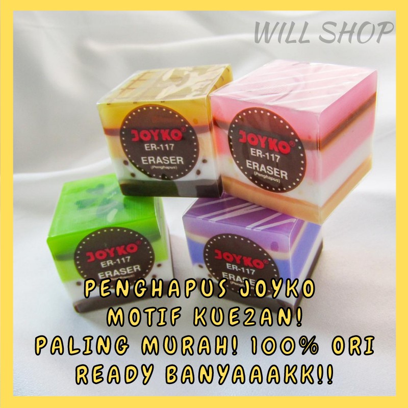 

KARET PENGHAPUS JOYKO ER 117 BENTUK KUE CAKE LUCU UNIK 100% ORIGINAL TERMURAH READY COD