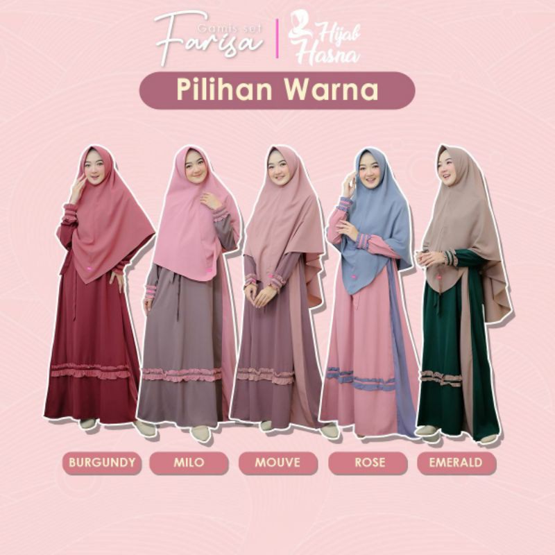 OPEN PO GAMIS SET FARISA BY HASNA_HIJABKU