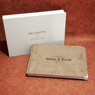 (Jaminan Hasil) Album Sambung Cover Bludru Box Standart Free Desain Kolase