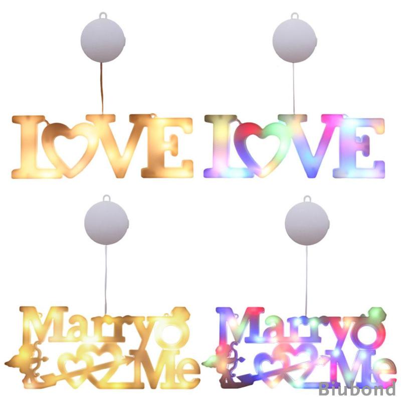 LED Light Letter, Valentine Gift - Light Up Sign Valentine's Day Proposal Sign with Suction Cup,