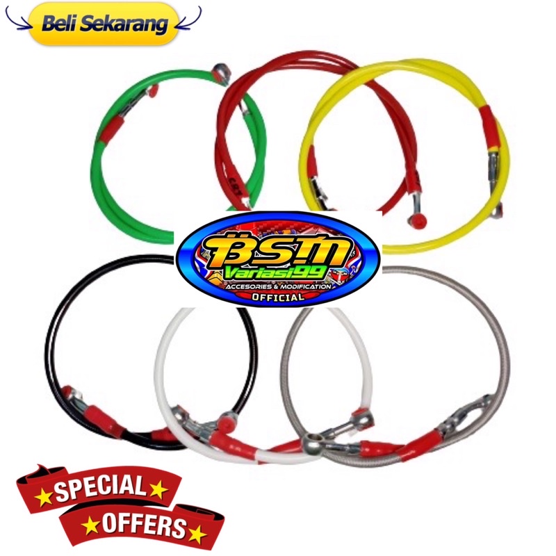 PROMO SELANG REM DEPAN VARIASI WARNA 95CM SLANG REM NON PSI WARNA 95CM UNIVERSAL TERMURAH