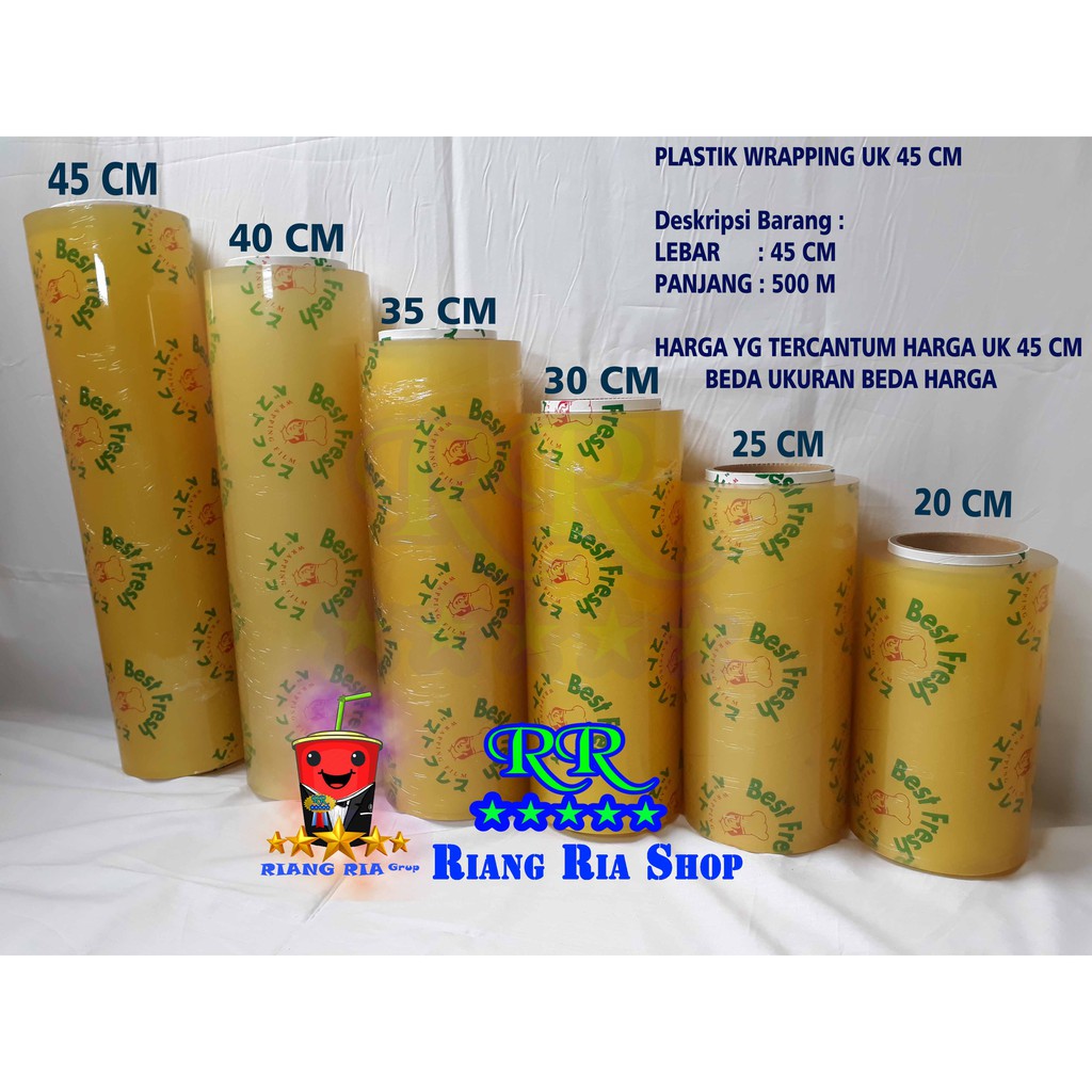 PLASTIK WRAPPING BUAH BEST FRESH FOOD GRADE UKURAN 45 CM X