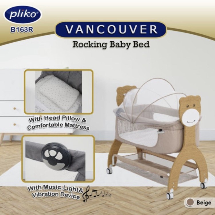 Box Pliko B 163 R Vancouver Rocking Baby Bed / Tempat Tidur Bayi