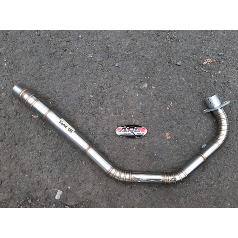 Pipa Leher Knalpot Sonic 150R Supra GTR Underbone Road Race