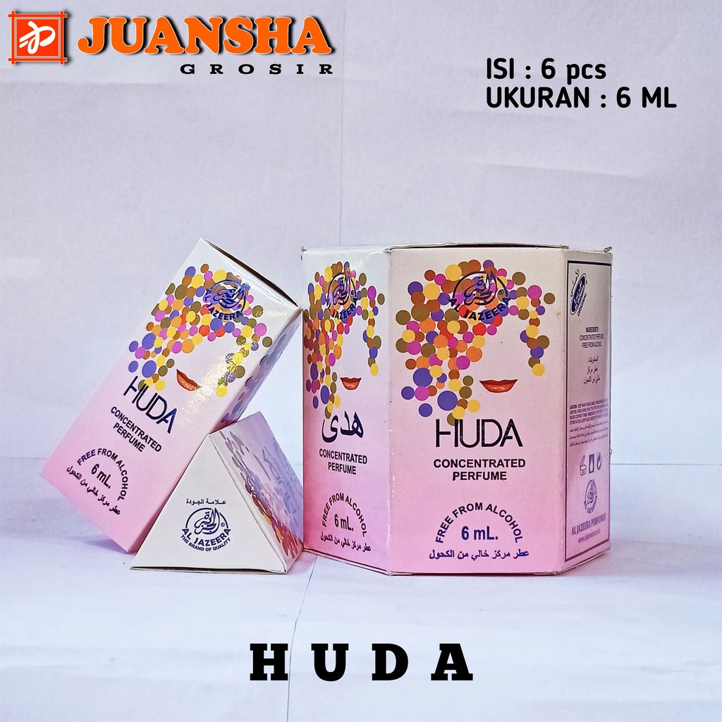 PARFUM AL JAZEERA || HUDA || 6ML ROLL ON || MINYAK WANGI UNISEX