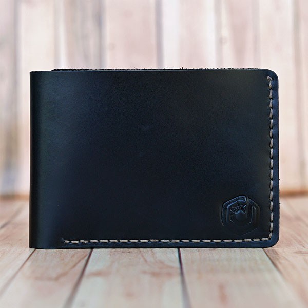 Jayuwan JYB04 Dompet Pria Kulit Sapi Asli Handmade Warna Hitam Istimewa