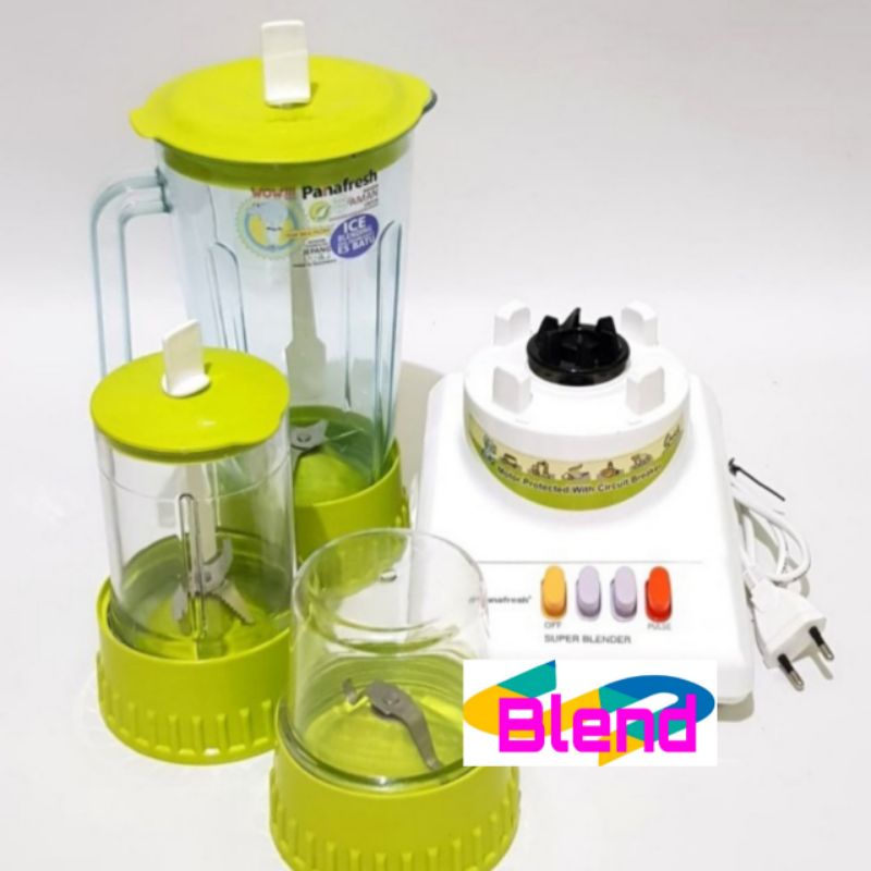 Panafresh Blender 3 in 1 -989- Gelas MIKA Gilingan Bumbu Kering-Basah