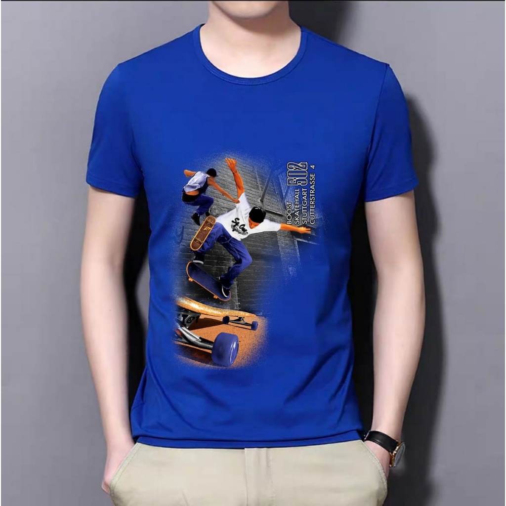 COD / POLILE / Kaos Oblong SKATEHALL / kaos cowok / kaos santai / baju keren