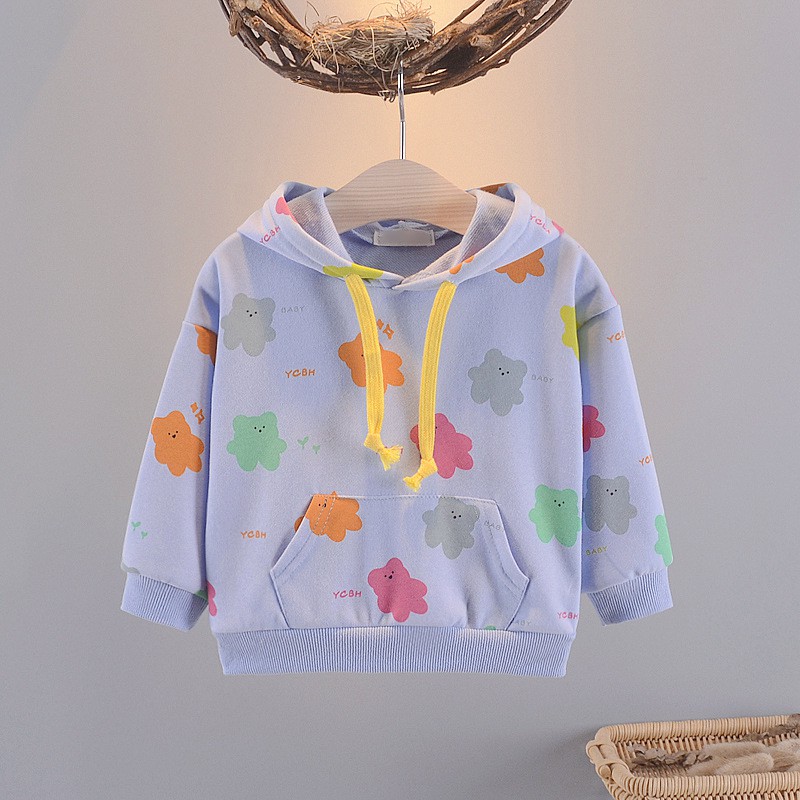 HOODIE JAKET BAYI BAJU PAKAIAN ANAK PEREMPUAN USIA 0-3 TAHUN MOTIF AWAN KARTUN BINTANG CANTIK IMPOR