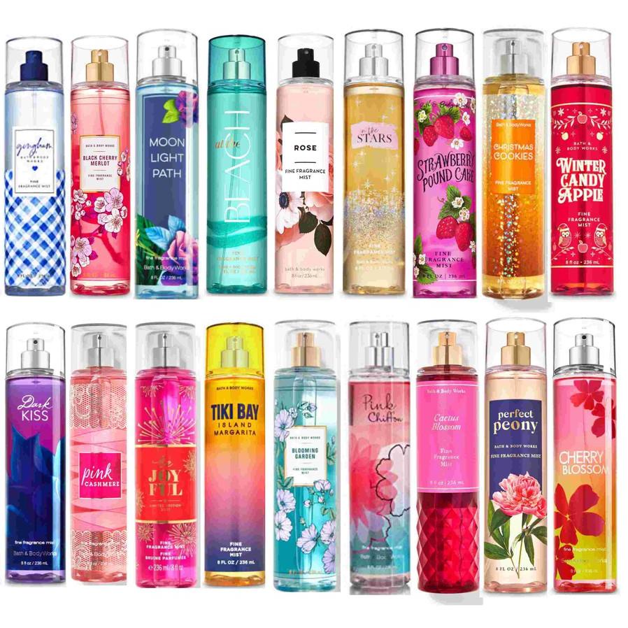 ✿ BBW Bath and Body Works BODY MIST Strawberry Pound Cake / Tahiti Island Jungkook Body Mist 236 ml