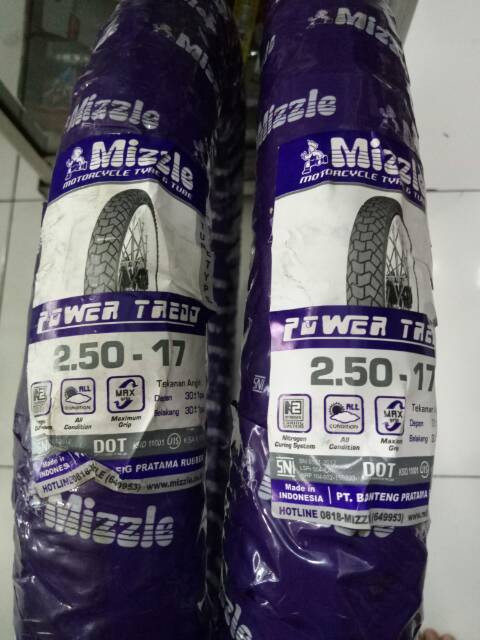 Ban luar mizzle 250 /17  power tread 1pcs