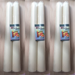 Per Pack Lilin Putih Panjang 23 cm Diameter 2,5 cm isi 12 Pasang (24 Batang) Murah Cap Naga Surya