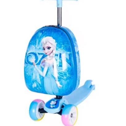 SALEE.. ㈣Siap Kirim Troli Koper Anak Perempuan Scooter 3 Roda Import/ Tas Koper Skuter Anak Cewek Te