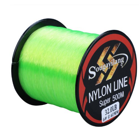 500M Senar Pancing 3 Colors Senar Pancing 11-36.3Lb 500 Meters Nylon Fishing Line senar pancing kuat dan anti keriting