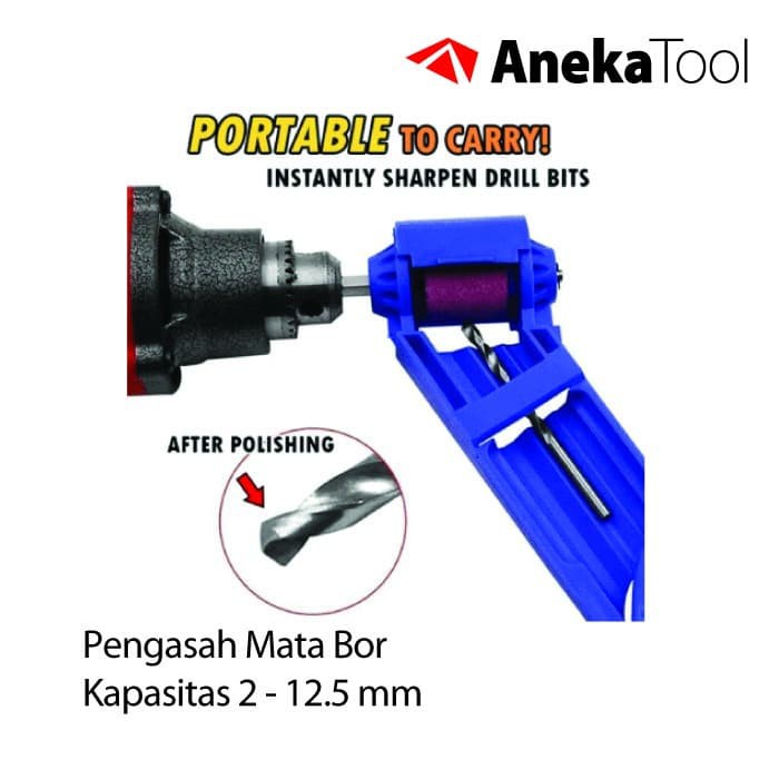 AnekaTool Drill Bit Alat  Pengasah Mata Bor  Kapasitas 2 