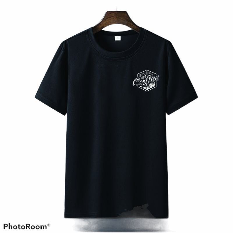 Kaos Pria White Coffee Baju Oblong cowok Kaos Distro Pria Pakaian Atasan Pria/Wanita|COD