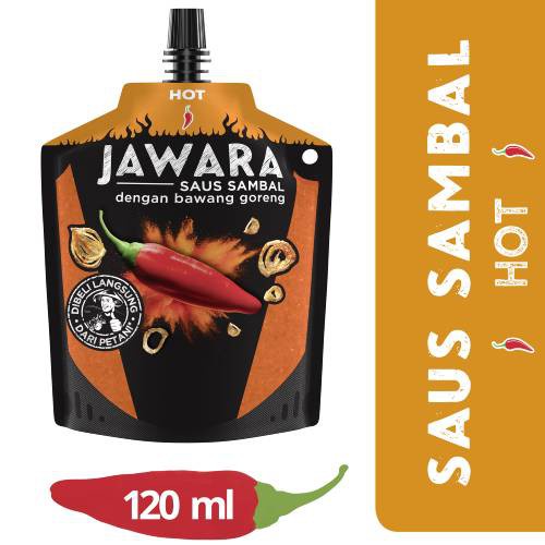Jawara Saus Sambal Hot 120 mL