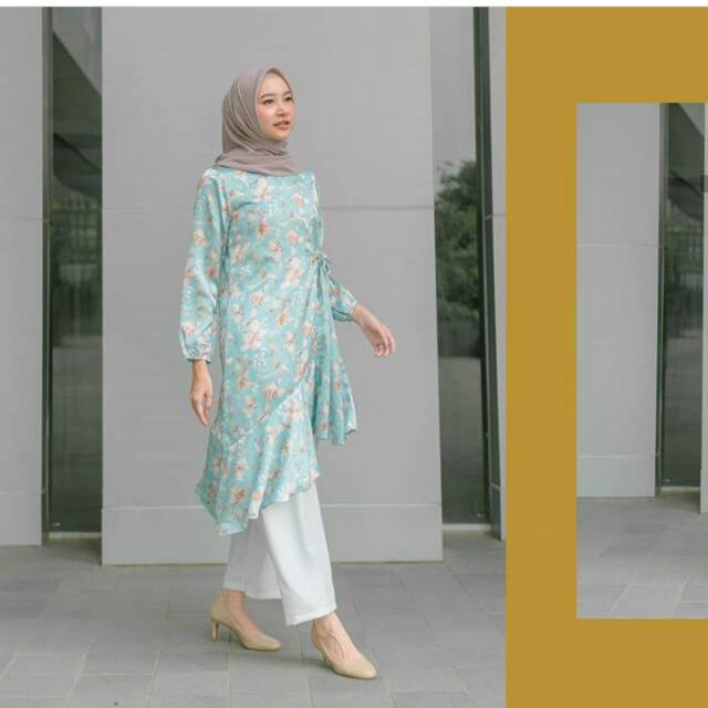 Aira tunik warna saphire by kamila