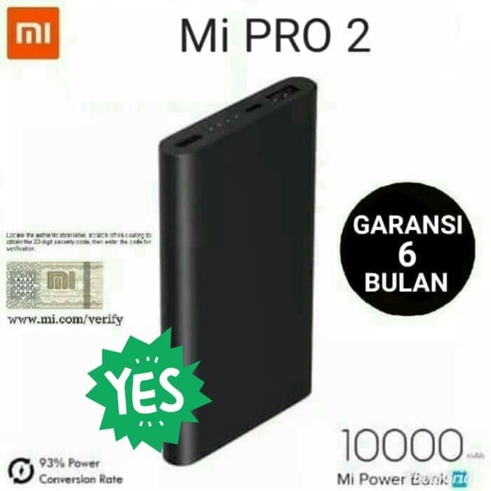 PowerBank Xiaomi 10000mAh Power Bank Mi Pro 2 10000 mAh