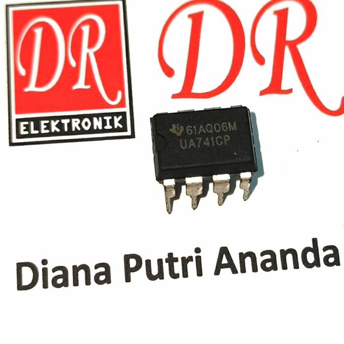 IC UA741CP UA 741 Texas Instrument Asli UA741 LM741 ORI Original ALSH27 - ISI 5 PCS