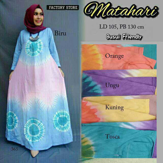 Gamis Kaos Matahari Bisa Ecer Grosir